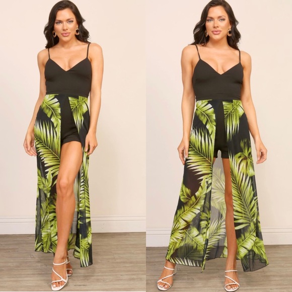 🆕Tropical print maxi romper - Picture 3 of 11